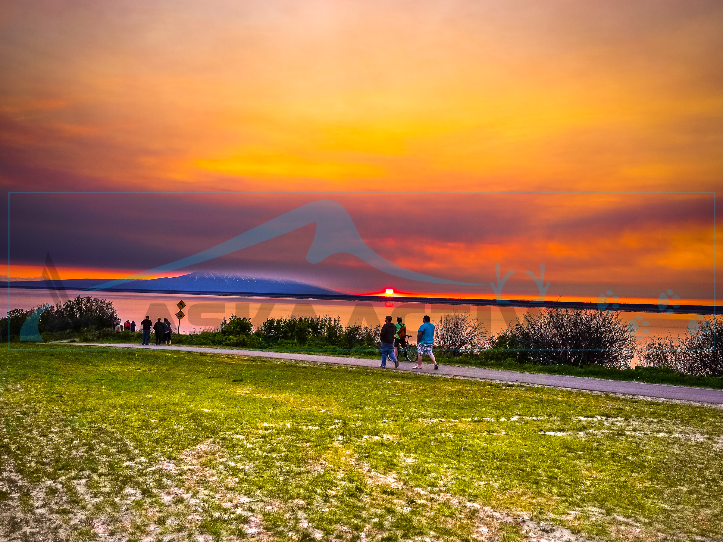 Sunset Anchorage Alaska
