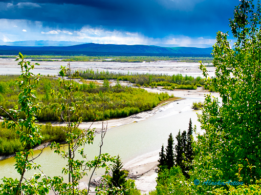 Delta Junction River by Laurie