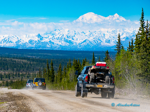 Driving on Denali Park Road