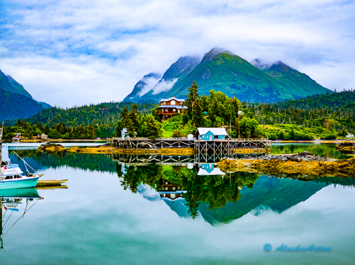 View of Homer from a boat