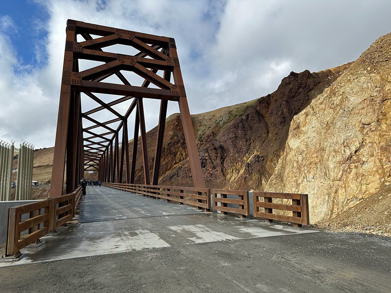 The new Denali Pretty Rocks Bridge