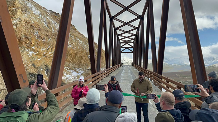 Pretty Rocks Bridge opening ceremony